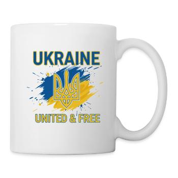 L’unité et la liberté de l’Ukraine - Mug blanc - blanc - Droite