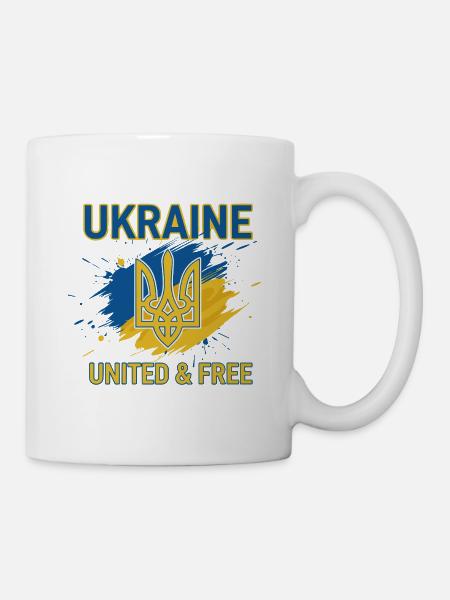 Ukraine Unity and Freedom - Mug - white