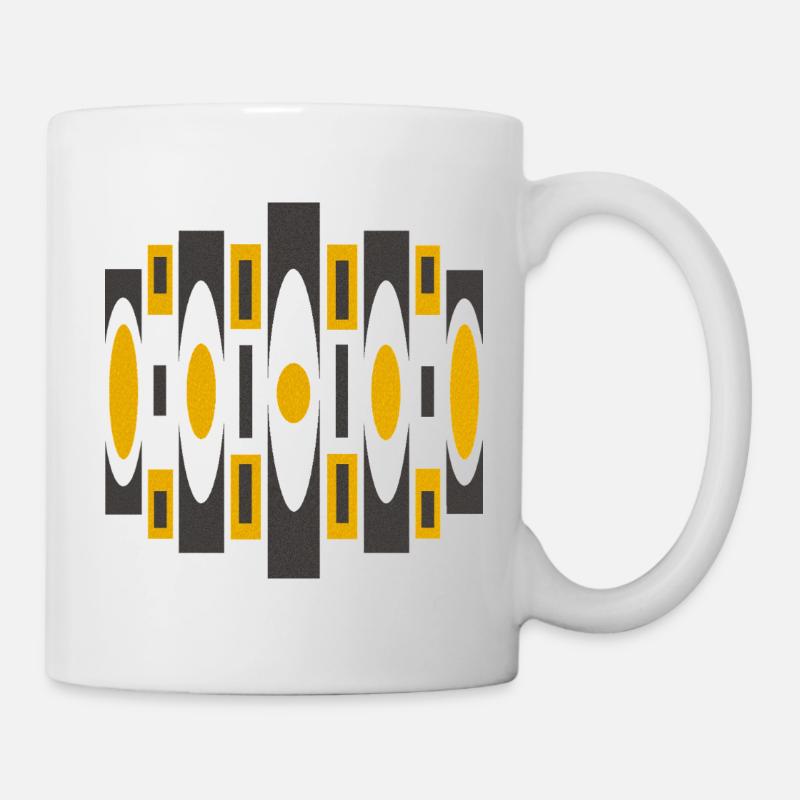 Motif psychédélique par Cean - Mug blanc - blanc