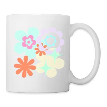 Blossom Pop Retro Pattern - Mug - white - Right