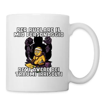 Ungelöste Traumata nötig - Tasse - Weiß - Rechts