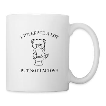 Moody Teddy – No Lactose Allowed - Tasse - Weiß - Rechts