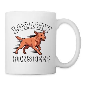 Loyalty runs deep – Foxred Labrador - Mug - white - Right