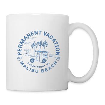 Malibu beach surfing - Mug blanc - blanc - Droite