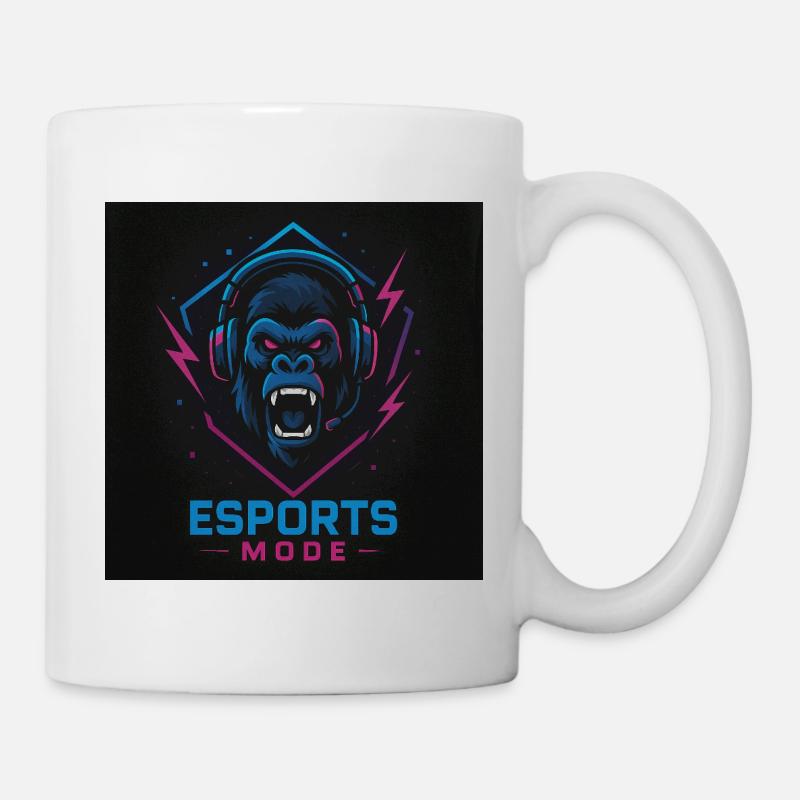 Esports Gorilla Neon Mode - Mug - white
