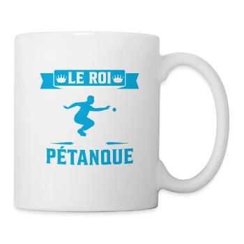 Der König des Pétanque-Bowlings - Tasse - Weiß - Rechts