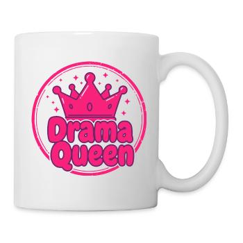 Drama Queen Fun Shirt Hoodie - Mug - white - Right