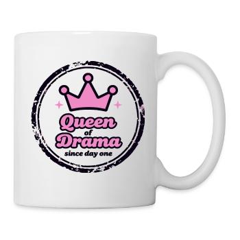 Queen of Drama T-shirt Hoodie Fun - Mug - white - Right