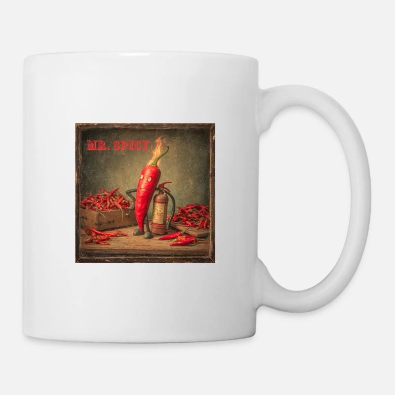 Mr Spicy Chili Charmer - Mug - white
