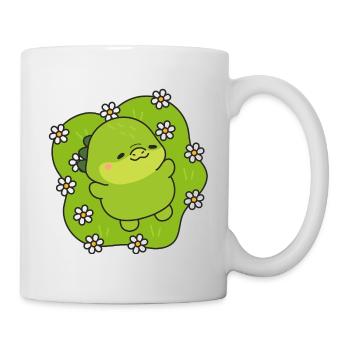 Petite Créature Verte Floral - Mug blanc - blanc - Droite