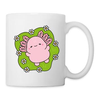 Rose Mascot Dancing Among Daisies - Mug - white - Right