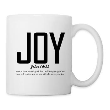 Dunkle, minimalistische Silhouette - Tasse - Weiß - Rechts
