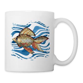 poisson - Mug blanc - blanc - Droite