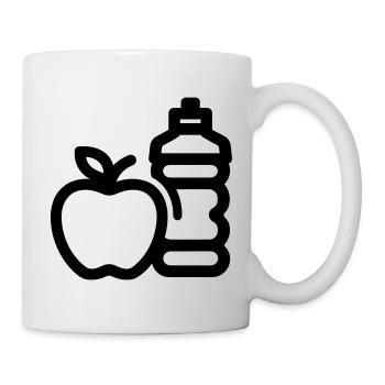 Gesunder Lebensstil - Tasse - Weiß - Rechts