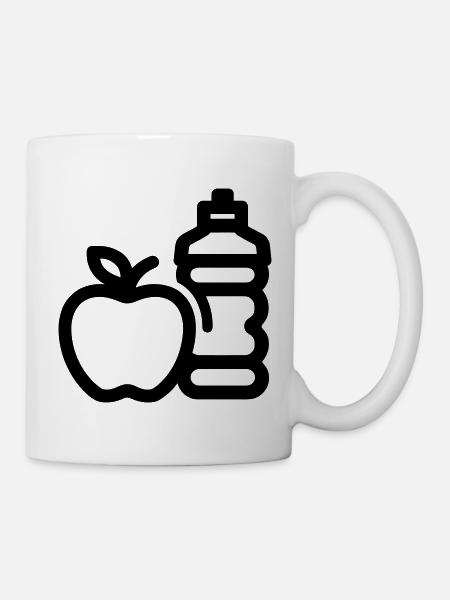 Gesunder Lebensstil - Tasse - Weiß