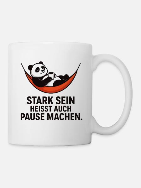 Panda Break Power Dicton - Mug blanc - blanc