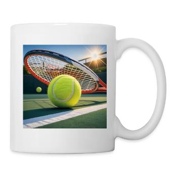 Sports, tennis - Mug - white - Right