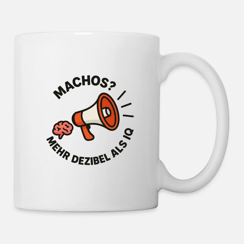 Megaphone Brain vs. Machos - Mug - white