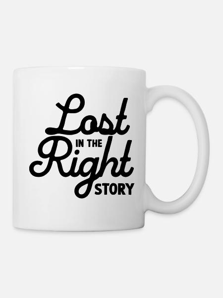 Perdu dans la bonne histoire - Mug blanc - blanc