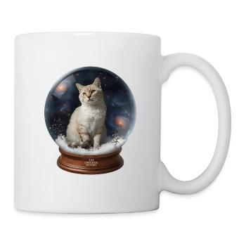 Cosmic Cat in Snow Globe - Tasse - Weiß - Rechts