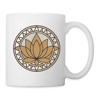 Golden Lotus Mandala - Mug - white - Right