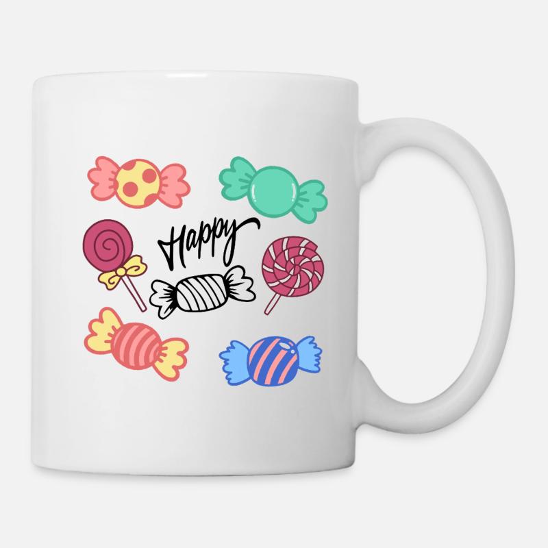Candy Circle Icons Kollektion - Tasse - Weiß