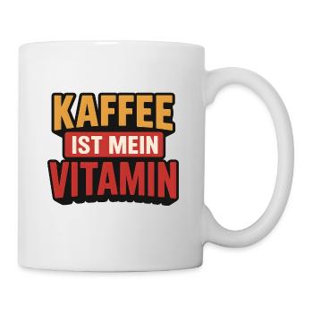 Le café est ma vitamine | Drôle de dicton de café - Mug blanc - blanc - Droite