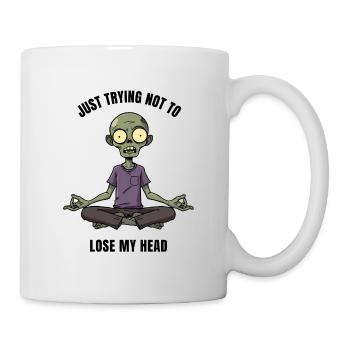 Zombie Zen en position de lotus Méditation - Mug blanc - blanc - Droite