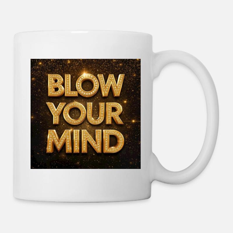 Époustouflez vos lettres de diamant en or - Mug blanc - blanc