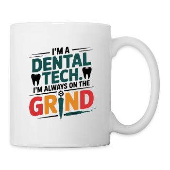 Dental Lab Porcelain Brush Art  - Mug - white - Right
