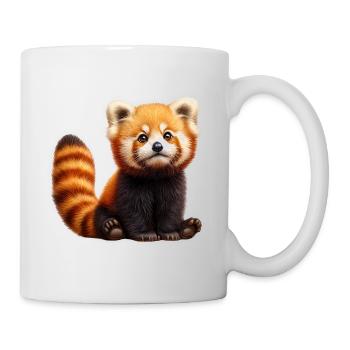 Adorable Red Panda Plush - Mug - white - Right