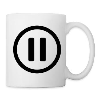 Icône Pause - Mug blanc - blanc - Droite