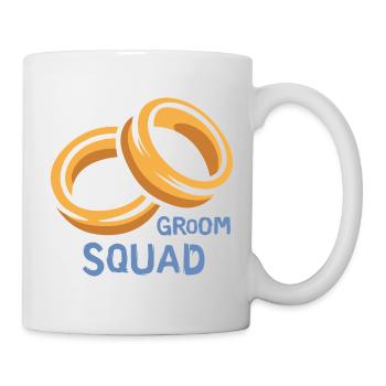 Groom Squad Rings Bachelor Party - Mug - white - Right