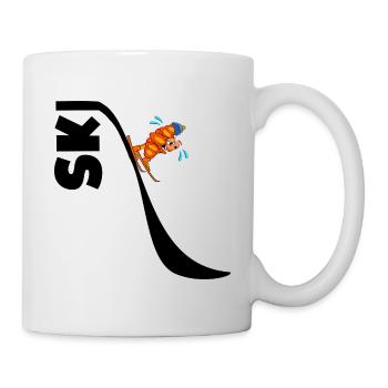 SKIFAHRER-CROISSANTS - Tasse - Weiß - Rechts
