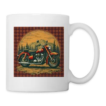 Gingham Vintage Tour Map - Mug - white - Right