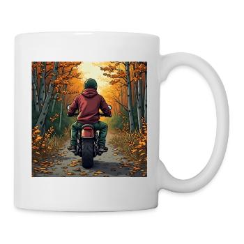 Cozy Bike Rider Hoodie - Mug - white - Right