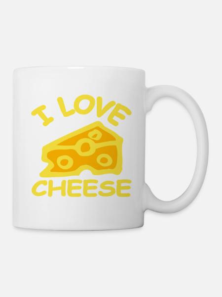 Käse - Tasse - Weiß