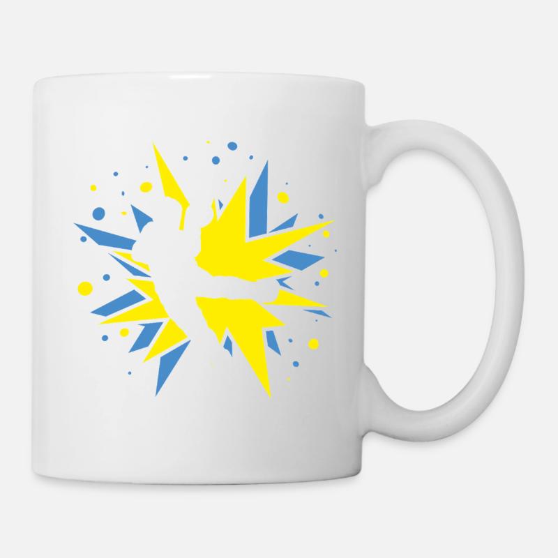 Handball Design im Comic-Explosionen - Tasse - Weiß