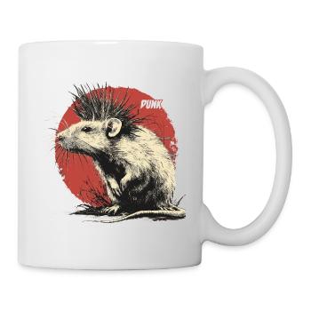 Punk Rock Rat - Mug blanc - blanc - Droite