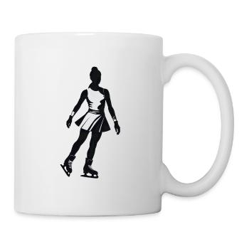 Eis Figure Skater - Cool Silhouette Logo - Mug blanc - blanc - Droite