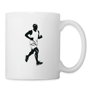 Runner - Cool Silhouette Logo - Mug - white - Right