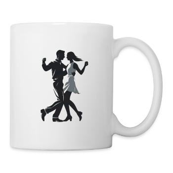 Couple dansant - Logo Cool Silhouette - Mug blanc - blanc - Droite