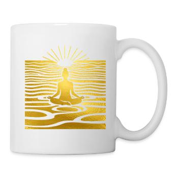 Golden Meditation at Sunrise - Mug - white - Right