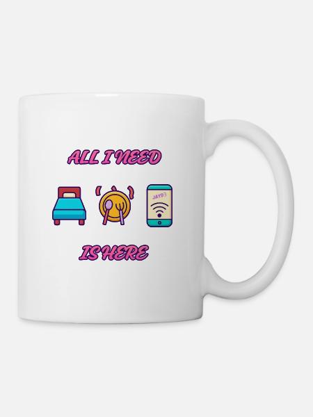 All I Need Is Here - Mug blanc - blanc