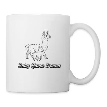 Baby Llama Drama – Cute Llamas - Mug - white - Right