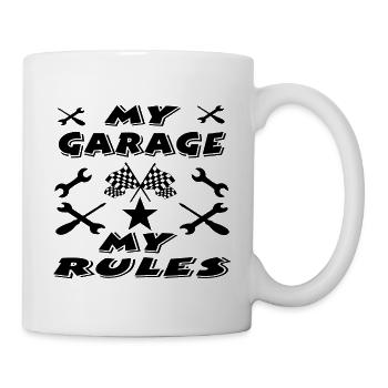 Garage - Tasse - Weiß - Rechts
