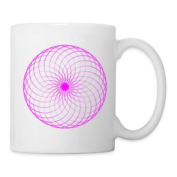 Neonspirale Netz Torus - Tasse - Weiß - Rechts