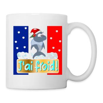 FRANCE I'M COLD SHARKS - Mug - white - Right