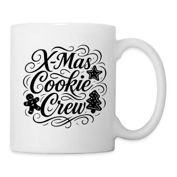Kekse Backen Weihnachten Crew - Tasse - Weiß - Rechts
