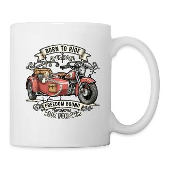 Né pour rouler sur route ouverte Liberté - Mug blanc - blanc - Droite